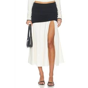 NEW THE LINE BY K mari a-line skirt in black white
